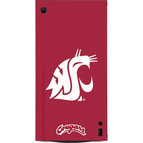 Washington State University Cougars Logo XBox Series X Digital Edition Console Skin